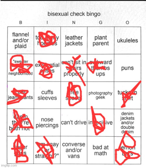 Kill me | image tagged in bi bingo | made w/ Imgflip meme maker