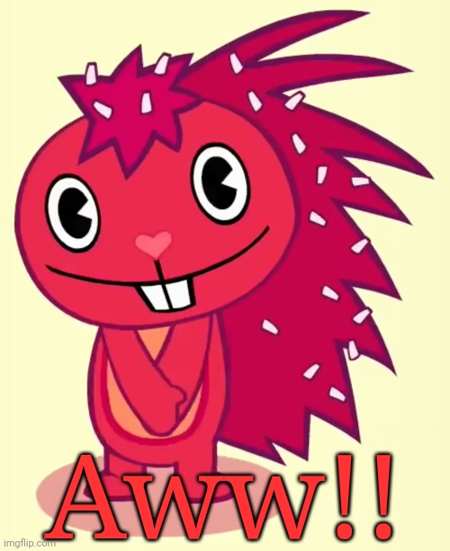 Cute Flaky (HTF) | Aww!! | image tagged in cute flaky htf | made w/ Imgflip meme maker