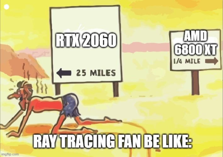 RAY TRACING | image tagged in memes,pc gaming,graphics,gaming,comparison,desert | made w/ Imgflip meme maker