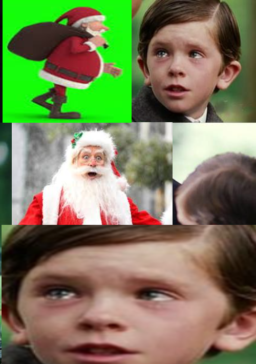 bad insult from santa Blank Meme Template