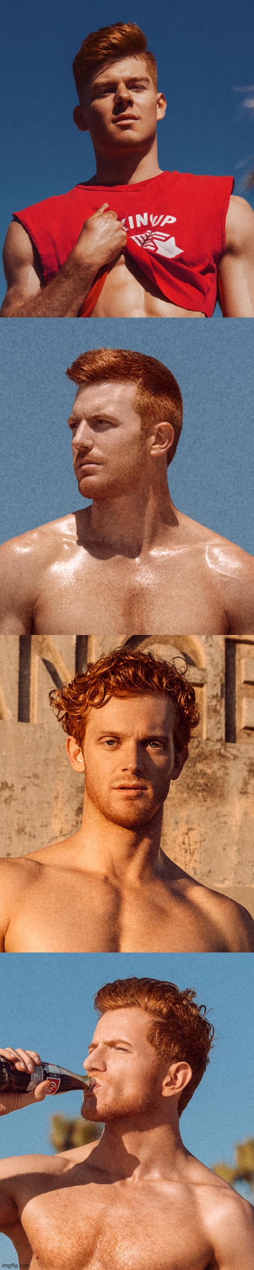 [moar redheaded gods] | image tagged in redheaded god 2,redheads,redhead,sexy man,men,hunk | made w/ Imgflip meme maker