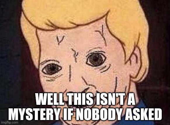 Shaggy this isnt weed fred scooby doo | WELL THIS ISN'T A MYSTERY IF NOBODY ASKED | image tagged in shaggy this isnt weed fred scooby doo | made w/ Imgflip meme maker