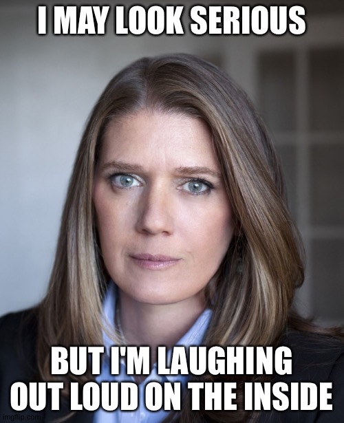 The past three weeks have been hilarious! | I MAY LOOK SERIOUS; BUT I'M LAUGHING OUT LOUD ON THE INSIDE | image tagged in mary l trump | made w/ Imgflip meme maker