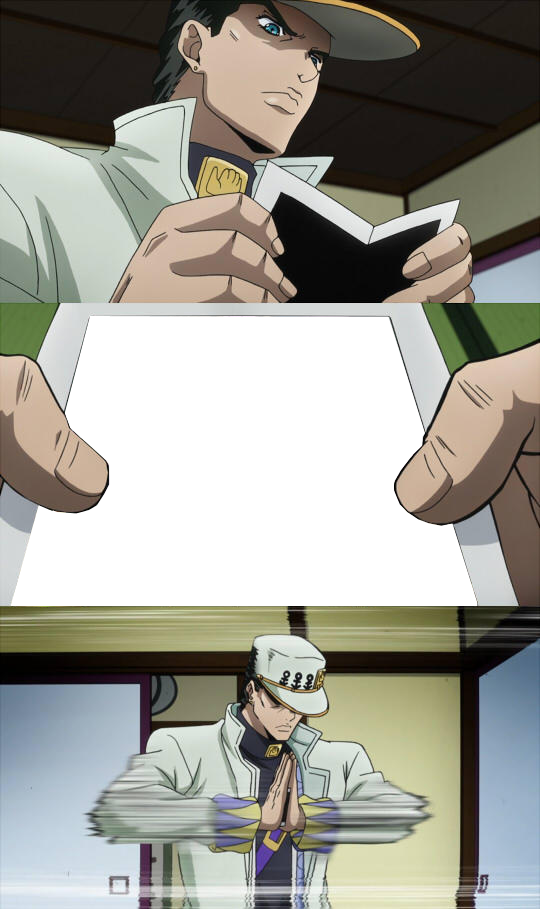 not jotaro does not approve Blank Meme Template