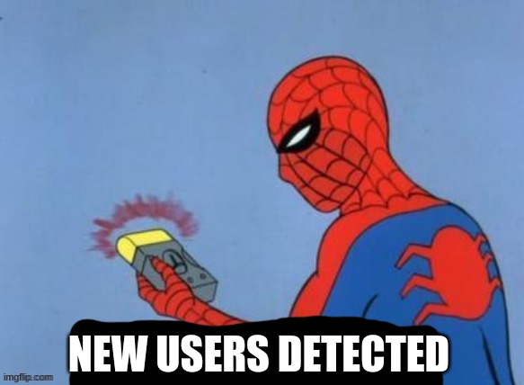 New user detected Blank Meme Template