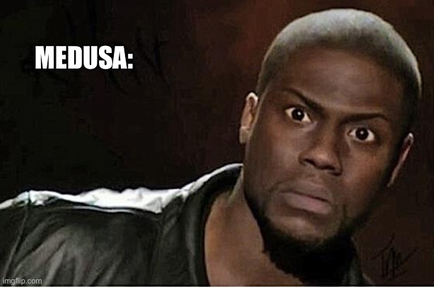 Kevin Hart Meme | MEDUSA: | image tagged in memes,kevin hart | made w/ Imgflip meme maker