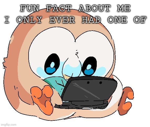 Gamer boi | FUN FACT ABOUT ME I ONLY EVER HAD ONE GF | image tagged in gamer boi | made w/ Imgflip meme maker