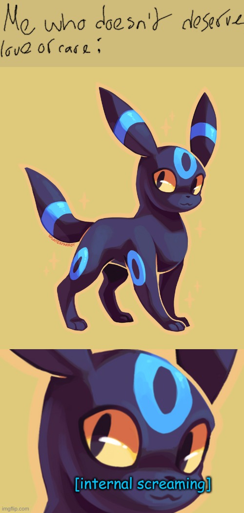 Umbreon internal screaming | image tagged in umbreon internal screaming | made w/ Imgflip meme maker