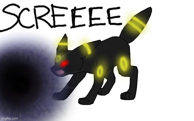 Angry Umbreon | image tagged in angry umbreon | made w/ Imgflip meme maker