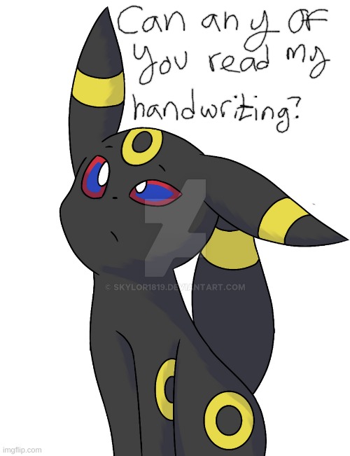 Confused Umbreon | image tagged in confused umbreon | made w/ Imgflip meme maker