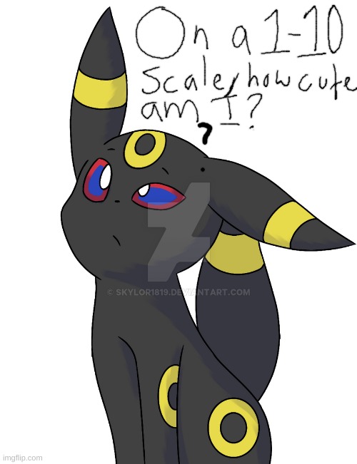 Confused Umbreon | image tagged in confused umbreon | made w/ Imgflip meme maker