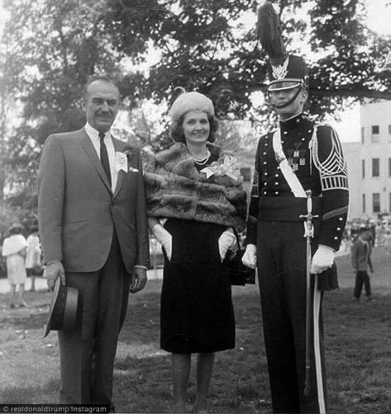 Trump at military school with his parents Blank Meme Template