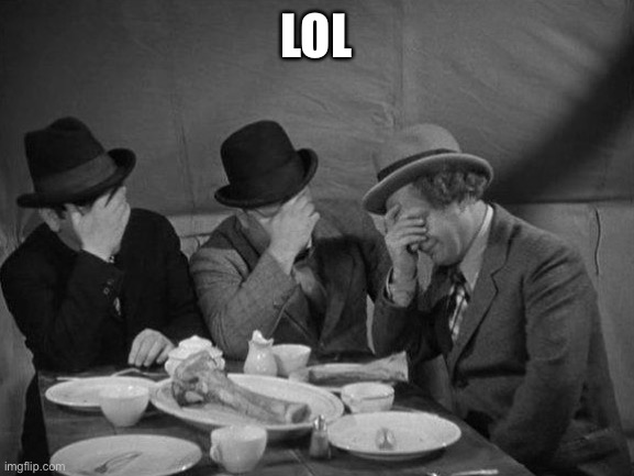 Stooges Facepalm | LOL | image tagged in stooges facepalm | made w/ Imgflip meme maker