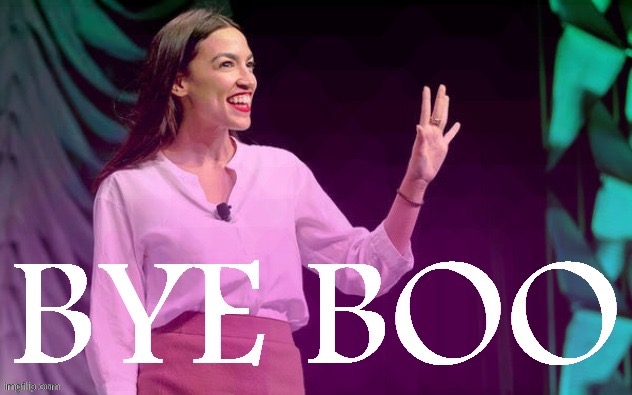 AOC bye boo | image tagged in aoc bye boo | made w/ Imgflip meme maker