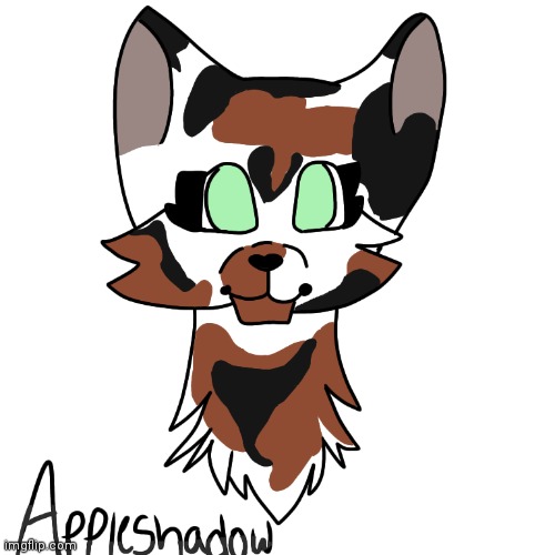A drawing I made 2 weeks ago of Appleshadow | made w/ Imgflip meme maker