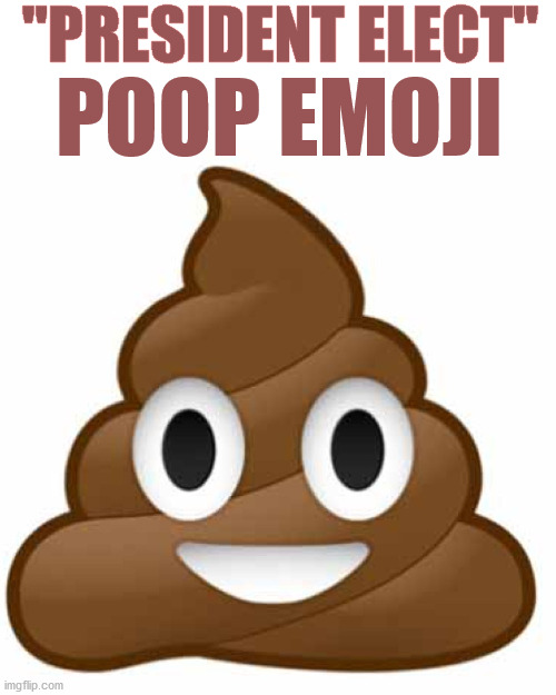 Notice the resemblance to the MSM and BIDEN.. | "PRESIDENT ELECT"; POOP EMOJI | image tagged in poop emoji,joe biden,president elect,msm lies | made w/ Imgflip meme maker