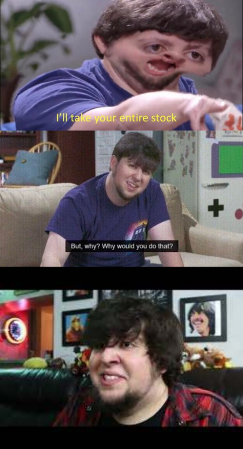 High Quality JonTron Trio Blank Meme Template