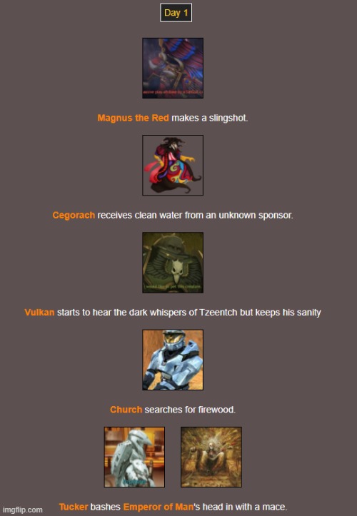 Day 1 (1) | image tagged in hunger games | made w/ Imgflip meme maker