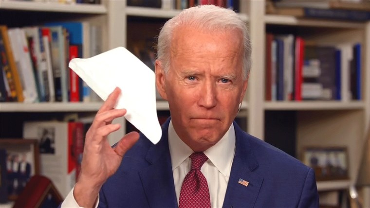 Biden With Mask Blank Meme Template