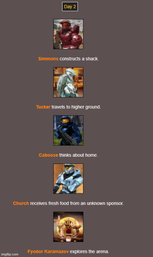 Day 2 (1) | image tagged in hunger games | made w/ Imgflip meme maker