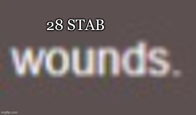 28 STAB | made w/ Imgflip meme maker