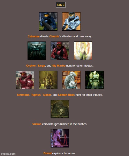 Day 3 (1) | image tagged in hunger games | made w/ Imgflip meme maker