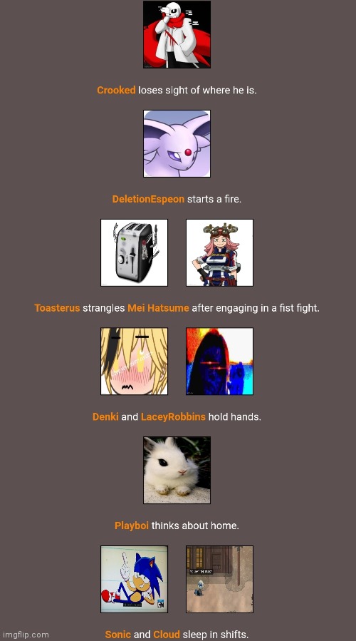 Night 2 || R.I.P Mei Hatsume|| | made w/ Imgflip meme maker