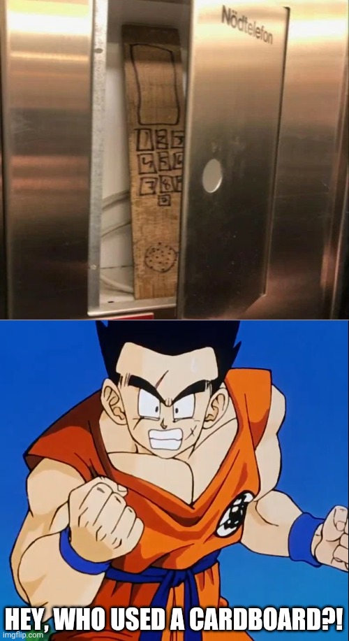 Aww, GREAT! A fake phone! | HEY, WHO USED A CARDBOARD?! | image tagged in angry yamcha dbz,task failed successfully,you had one job,funny | made w/ Imgflip meme maker