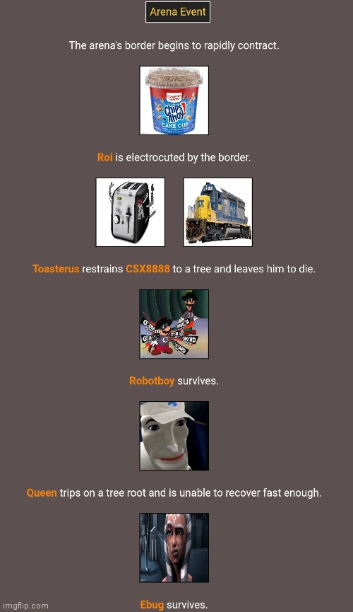 Arena event! ||I'm beginning to think Ebug will win|| | made w/ Imgflip meme maker