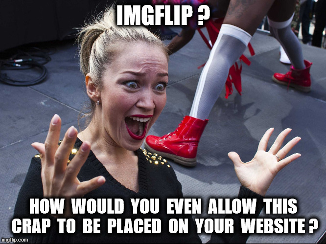 IMGFLIP ? HOW  WOULD  YOU  EVEN  ALLOW  THIS  CRAP  TO  BE  PLACED  ON  YOUR  WEBSITE ? | made w/ Imgflip meme maker