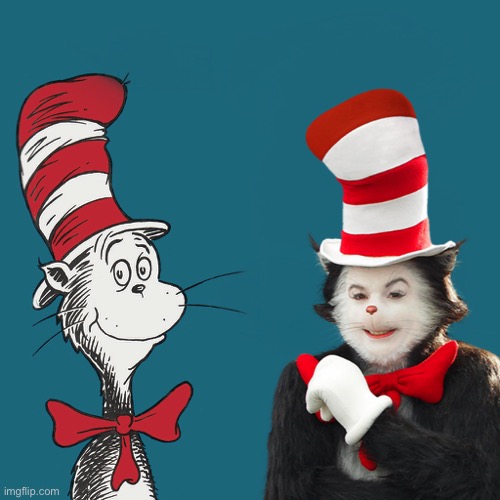 Cat and the hat meme Blank Meme Template