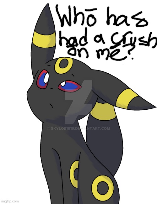 Confused Umbreon | image tagged in confused umbreon | made w/ Imgflip meme maker