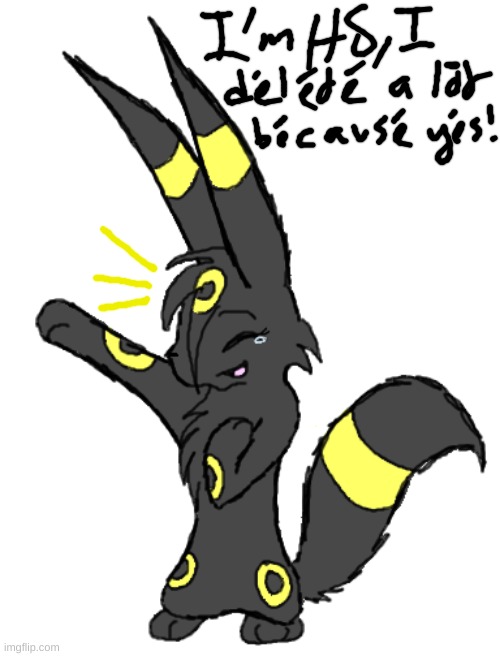 Laughing Umbreon | image tagged in laughing umbreon | made w/ Imgflip meme maker