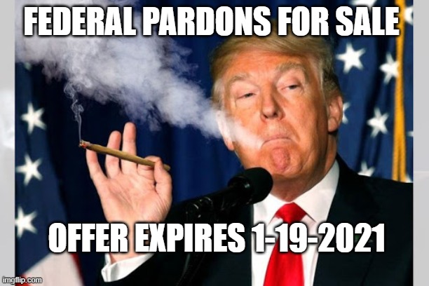 Now is Your Chance El Chapo | FEDERAL PARDONS FOR SALE; OFFER EXPIRES 1-19-2021 | image tagged in criminal,conman,mafia don,that's how mafia works,corrupt,rat | made w/ Imgflip meme maker
