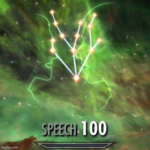 Speech 100 | image tagged in speech 100 | made w/ Imgflip meme maker