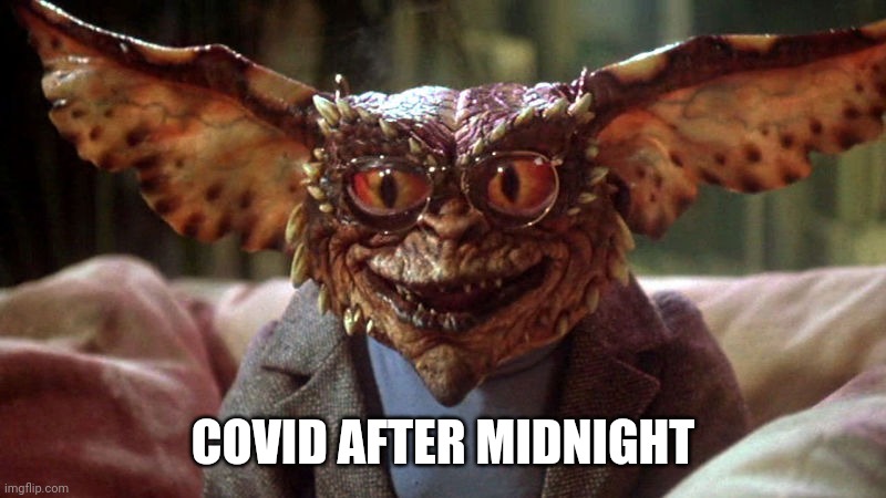 Gremlin  | COVID AFTER MIDNIGHT | image tagged in gremlin | made w/ Imgflip meme maker