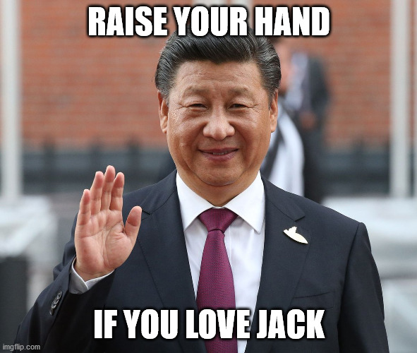if you love jack | RAISE YOUR HAND; IF YOU LOVE JACK | image tagged in funny | made w/ Imgflip meme maker