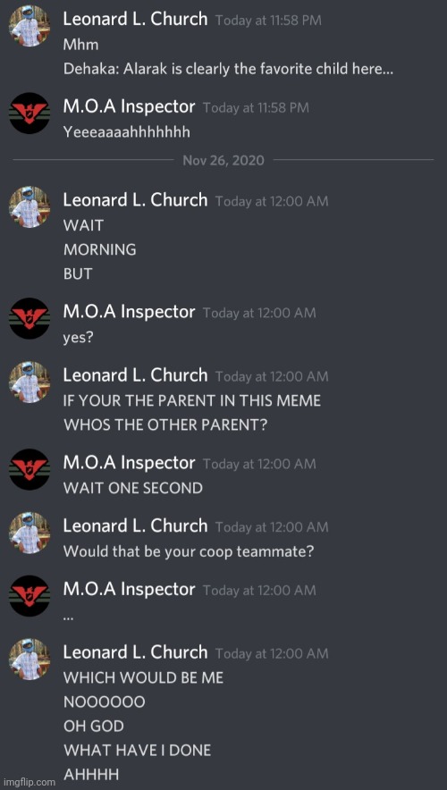 Just to give the Church x MOA shippers a run for their money | image tagged in tag | made w/ Imgflip meme maker