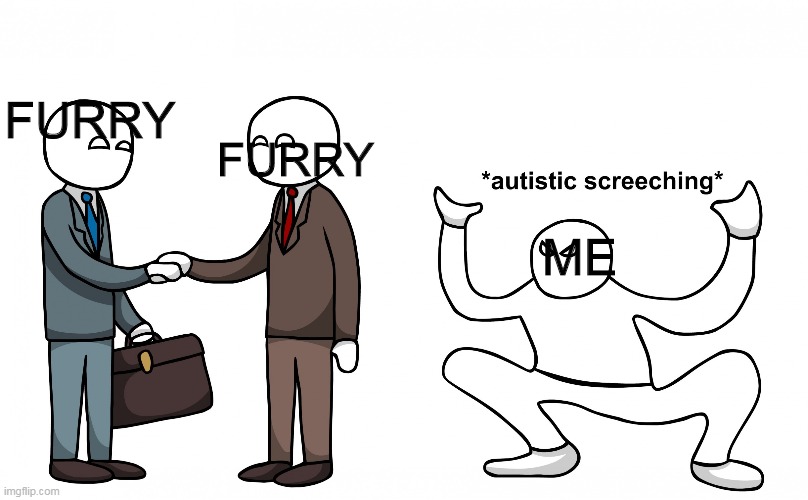 I HATE FURRIES |  FURRY; FURRY; ME | image tagged in x and y agree z hates it,anti furry | made w/ Imgflip meme maker