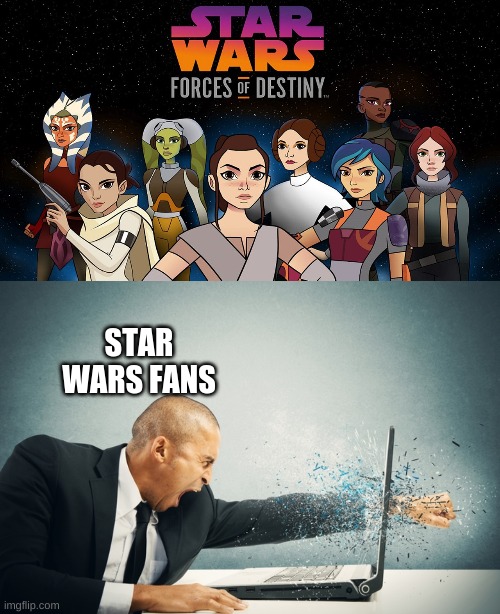 star wars | STAR WARS FANS | image tagged in star wars fans,computer smash | made w/ Imgflip meme maker