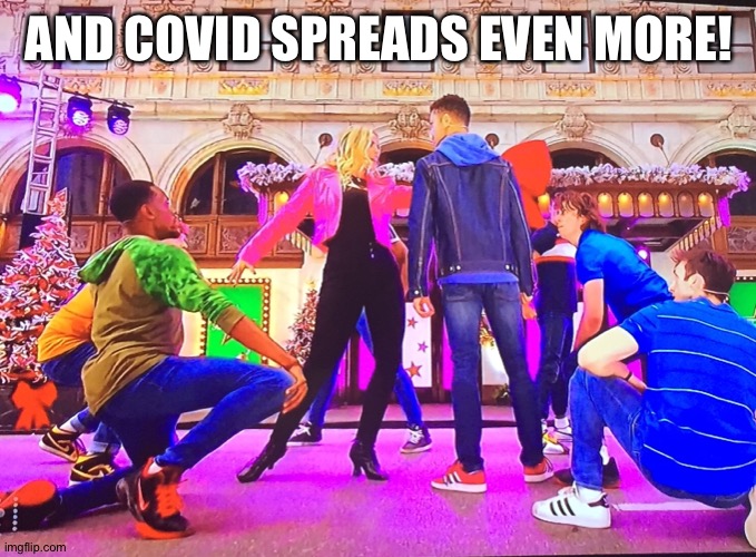 Covid/Macy’s Thanksgiving Parade! | AND COVID SPREADS EVEN MORE! | image tagged in covid-19,thanksgiving,parade | made w/ Imgflip meme maker