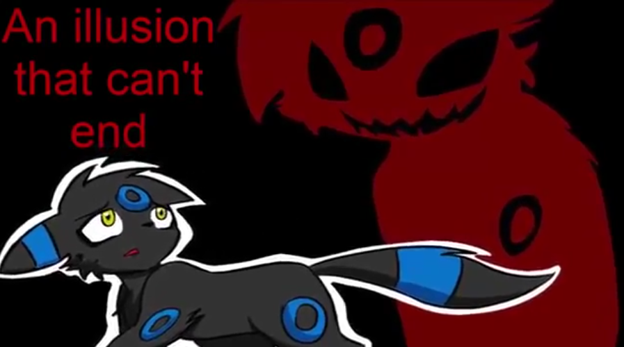 High Quality Umbreon an illusion that can't end Blank Meme Template
