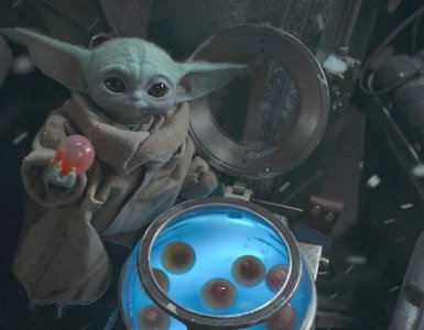 Baby Yoda eggs Blank Meme Template