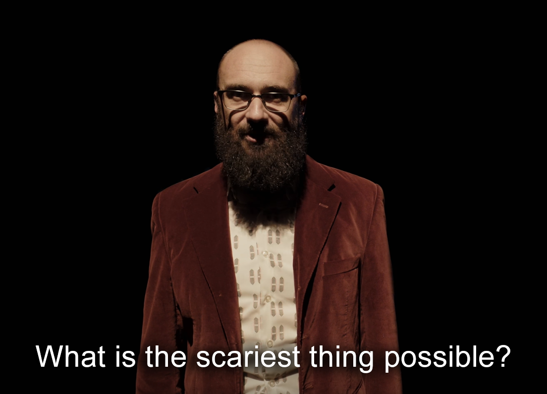 High Quality Vsauce Michael What is the scariest thing possible? 2 Blank Meme Template