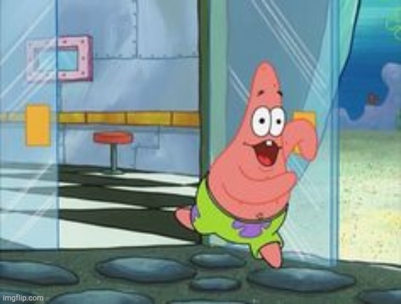 Patrick running | image tagged in patrick running | made w/ Imgflip meme maker