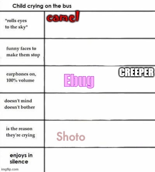 CREEPER | made w/ Imgflip meme maker