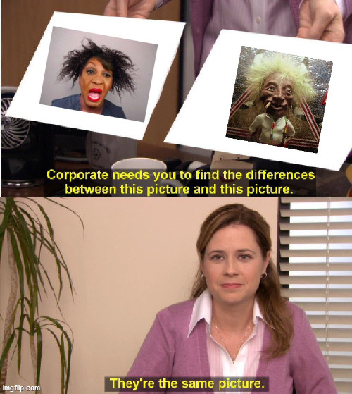 mad maxine and jobu | image tagged in democrats | made w/ Imgflip meme maker