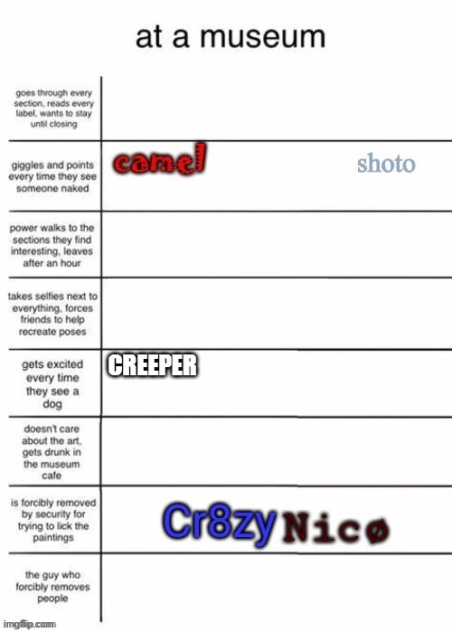 CREEPER | made w/ Imgflip meme maker