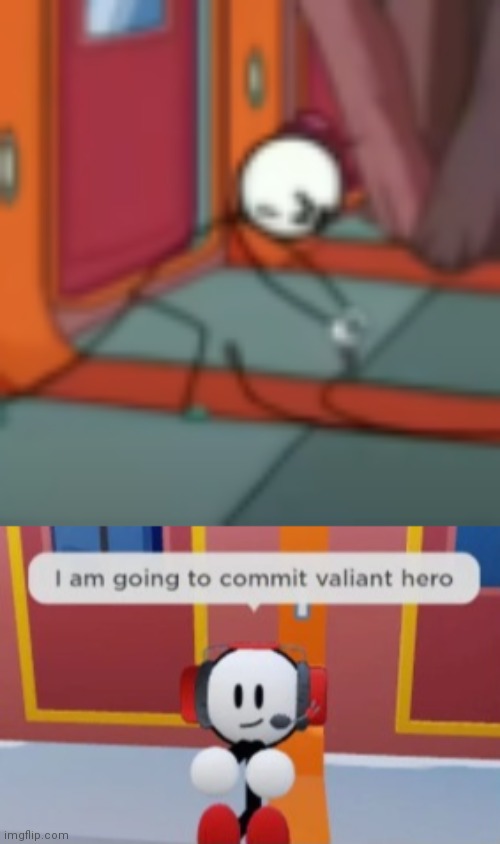 He killed Charles. (And holy shit, my thousandth creation!) | image tagged in i am going to commit valiant hero,valiant hero,henry stickmin,jacked hughman | made w/ Imgflip meme maker
