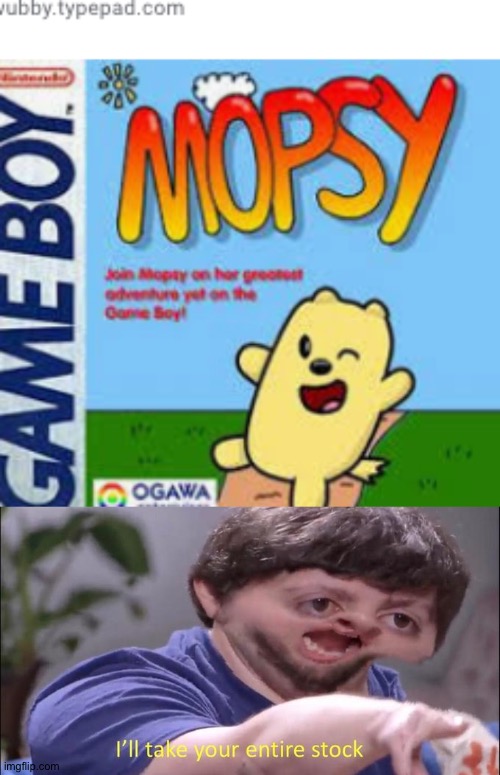 This original Wubbzy game boy game looks cool | image tagged in i'll take your entire stock,wubbzy | made w/ Imgflip meme maker